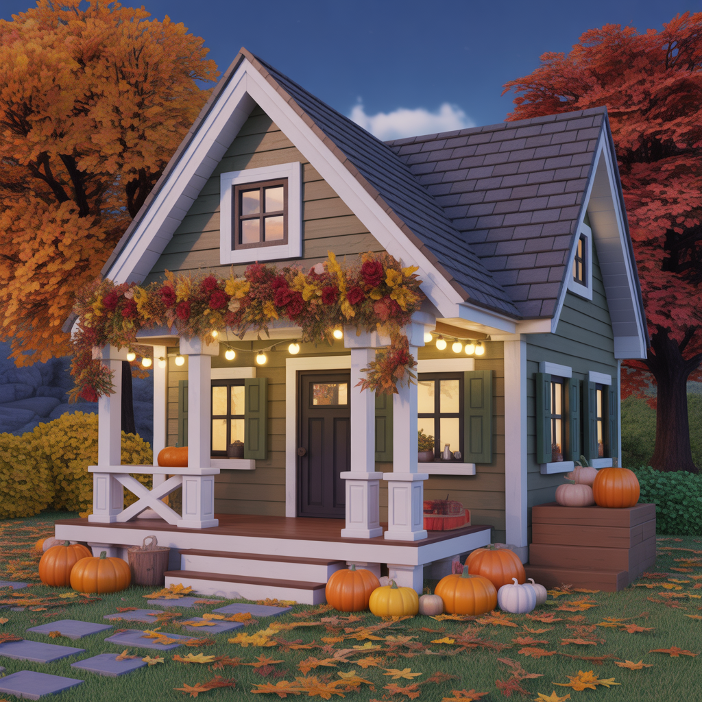 fall bloxburg houses