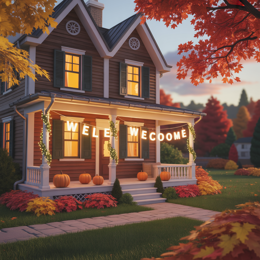 fall bloxburg houses