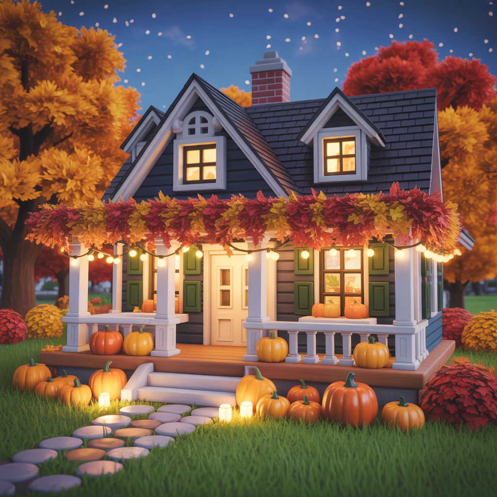 fall bloxburg houses