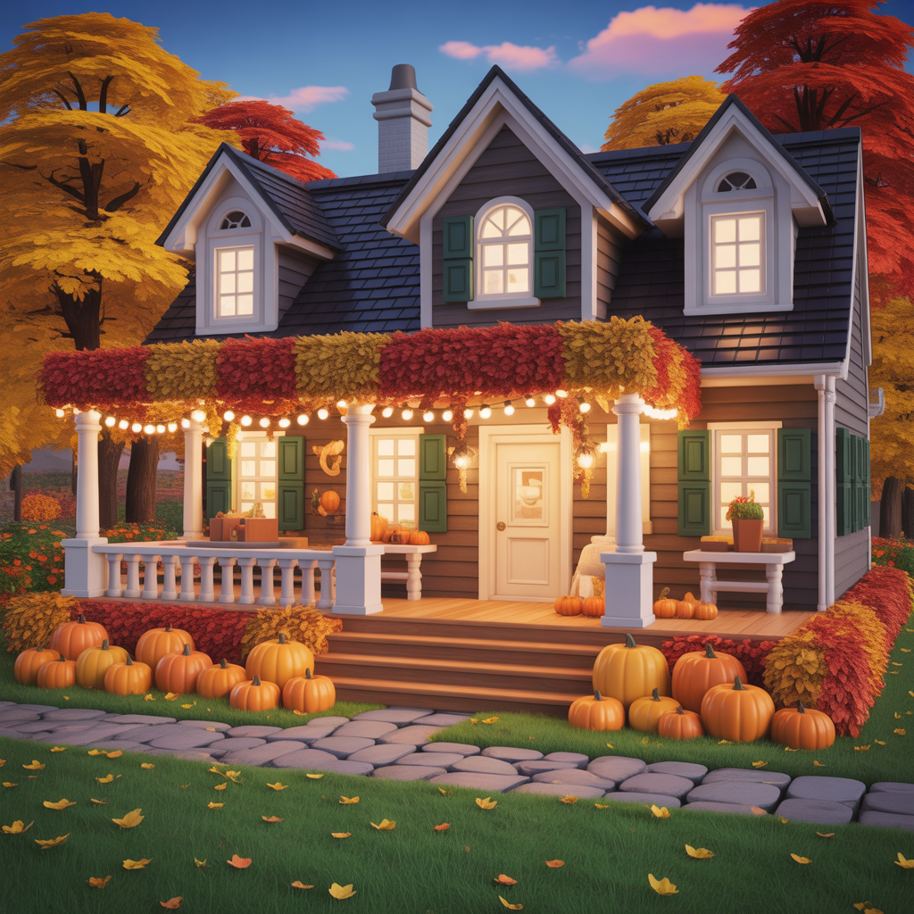 fall bloxburg houses