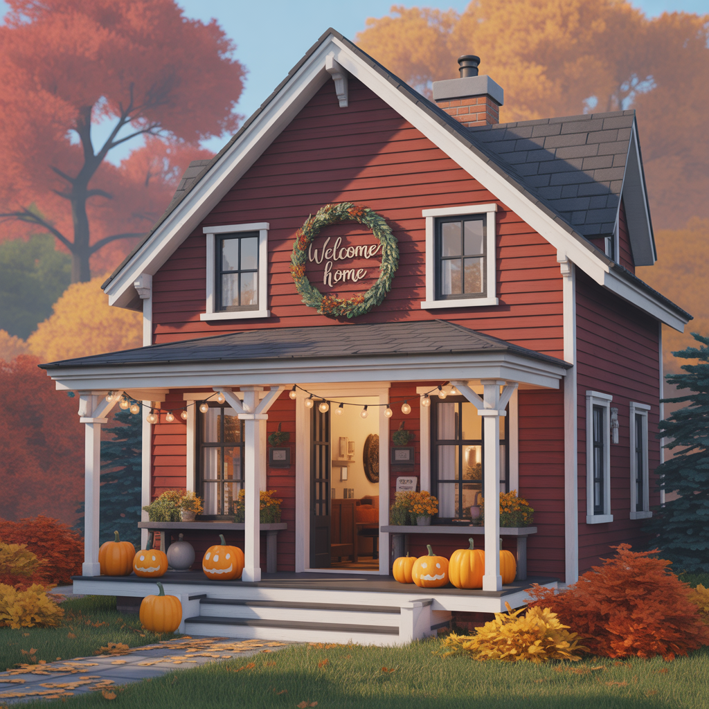 fall bloxburg houses
