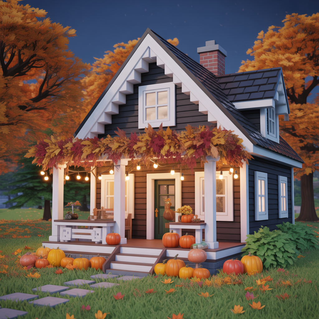 fall bloxburg houses