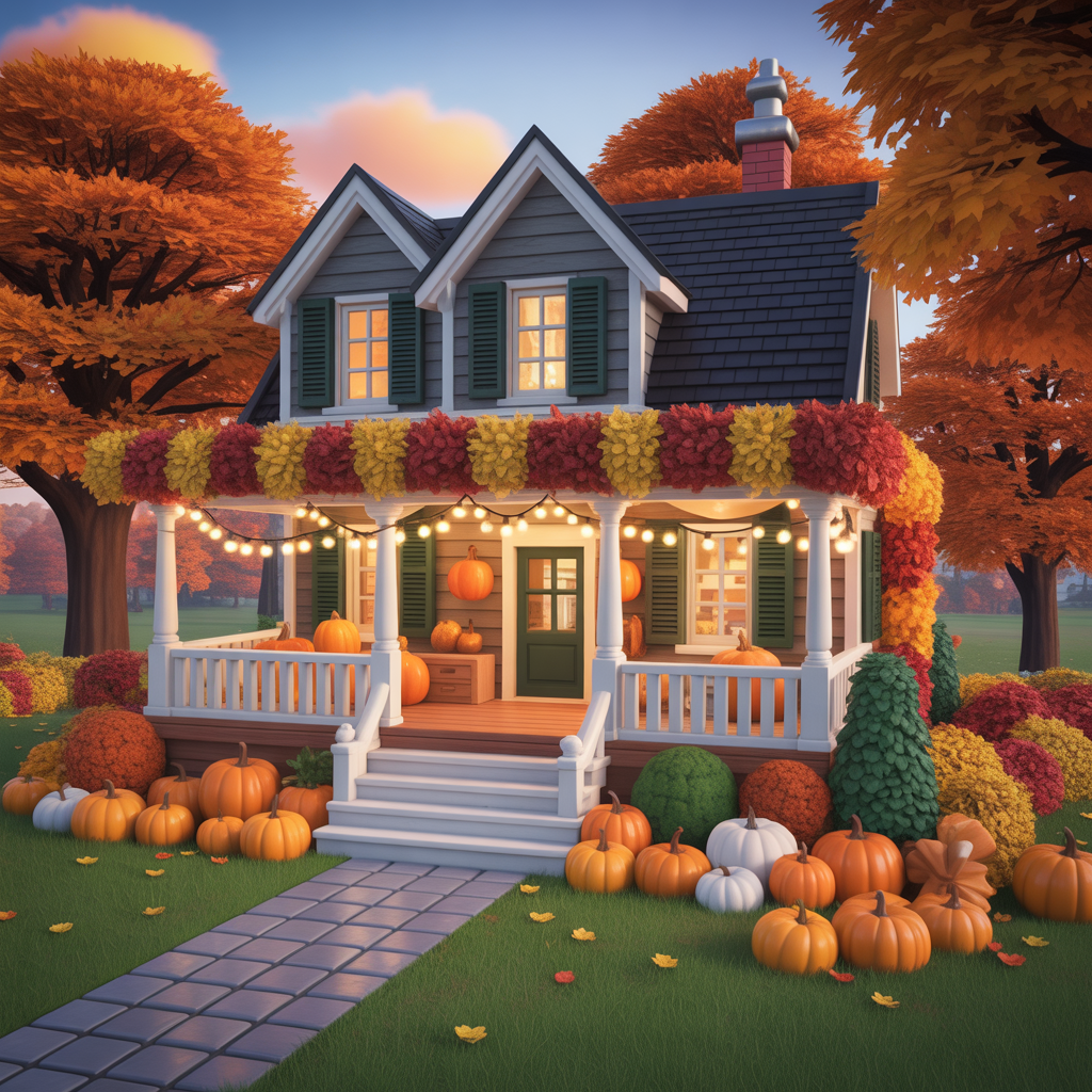 fall bloxburg houses