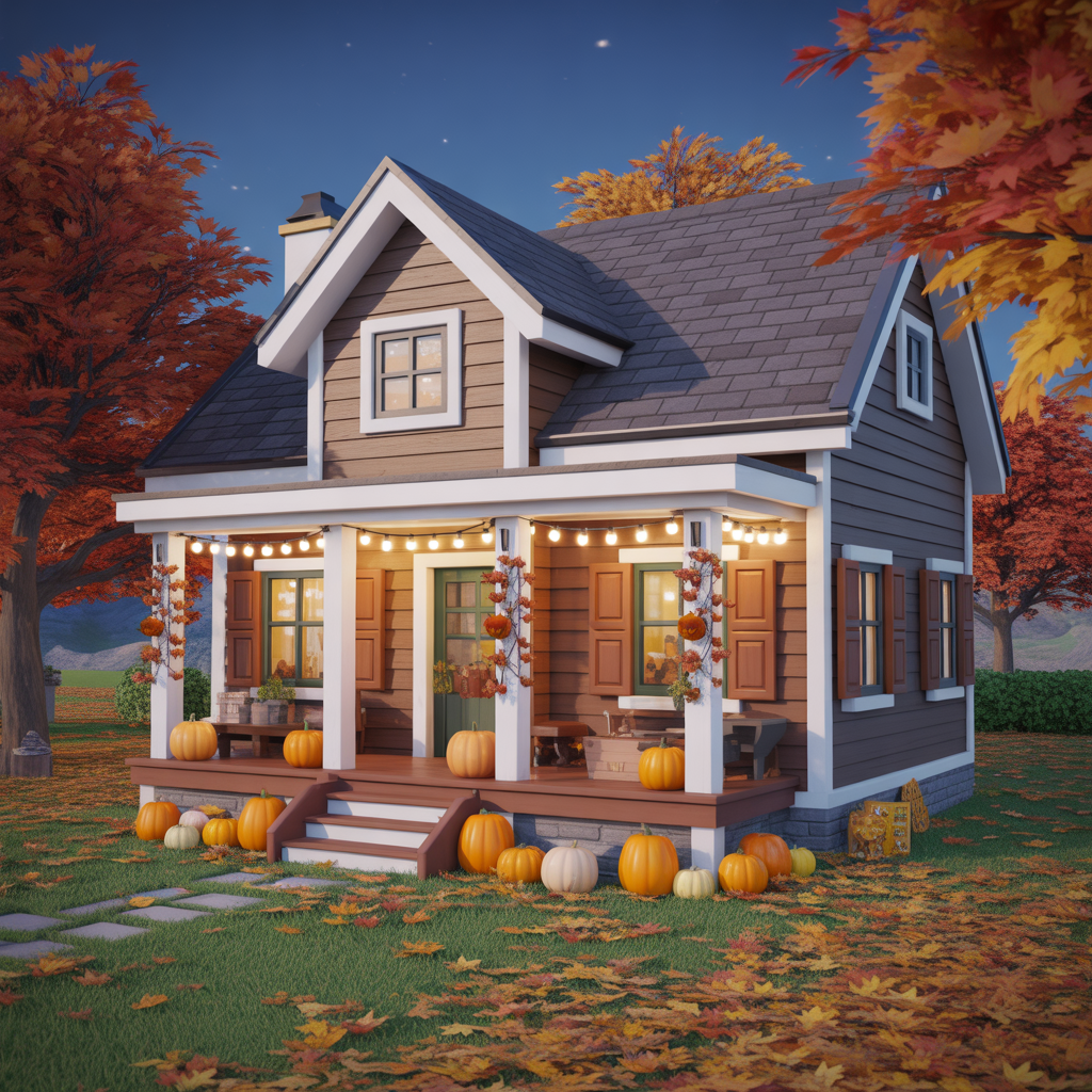 fall bloxburg houses