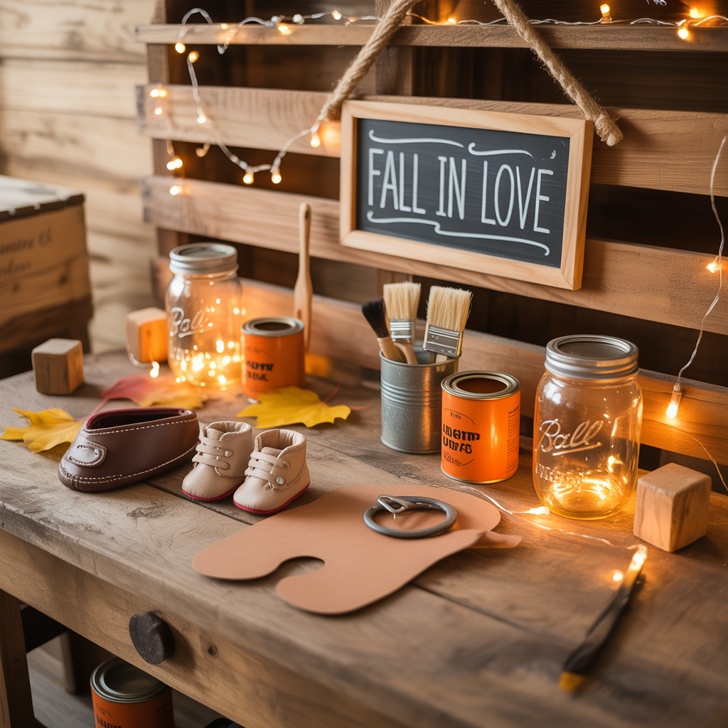 fall in love baby shower theme