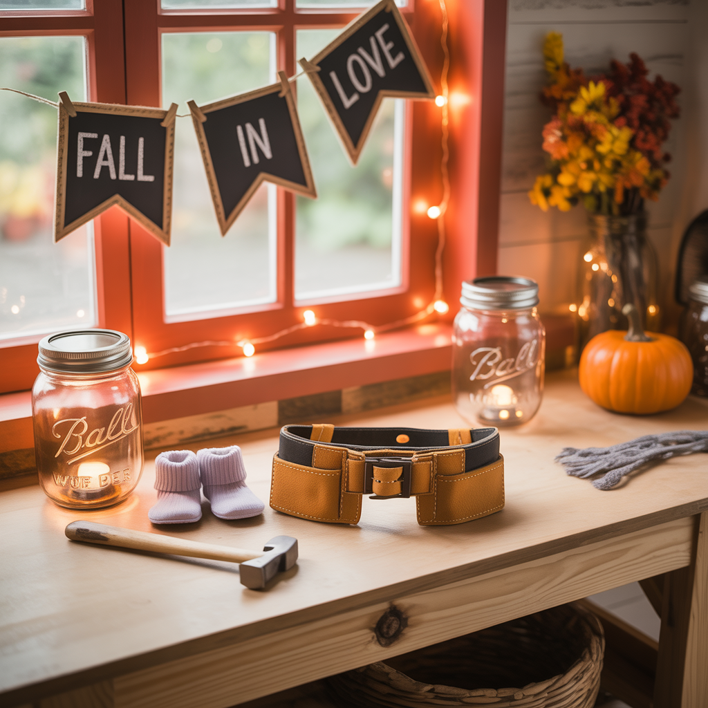 fall in love baby shower theme