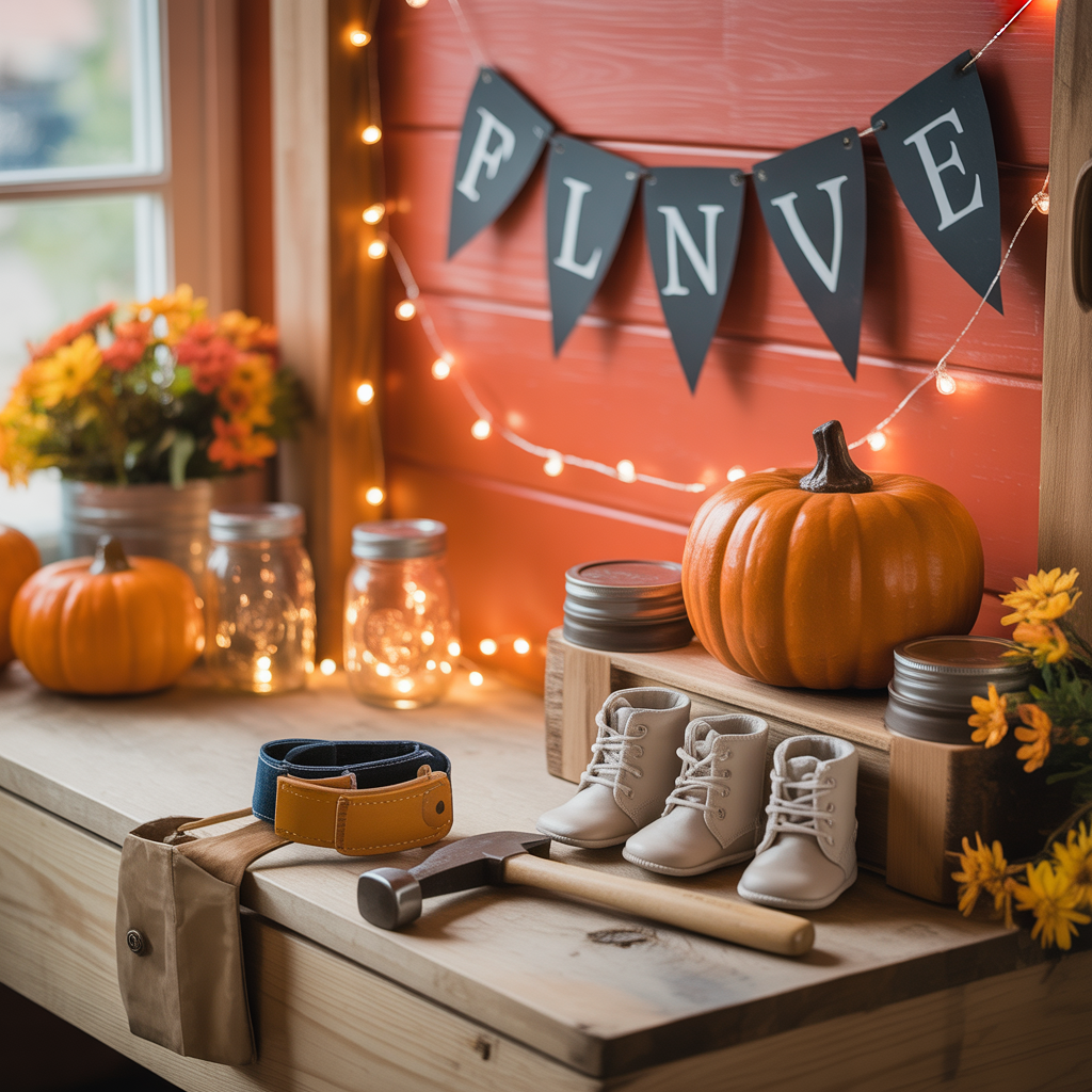 fall in love baby shower theme