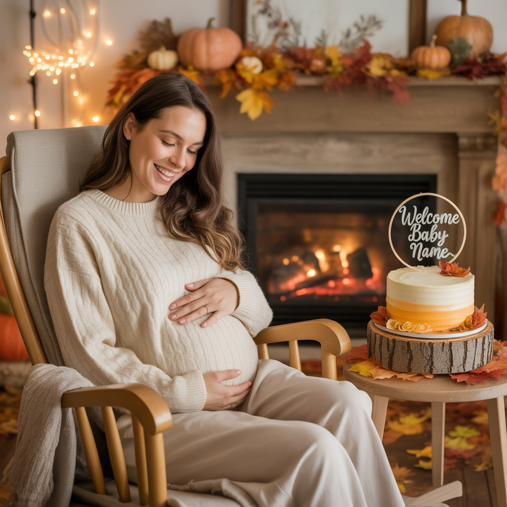 fall in love baby shower theme
