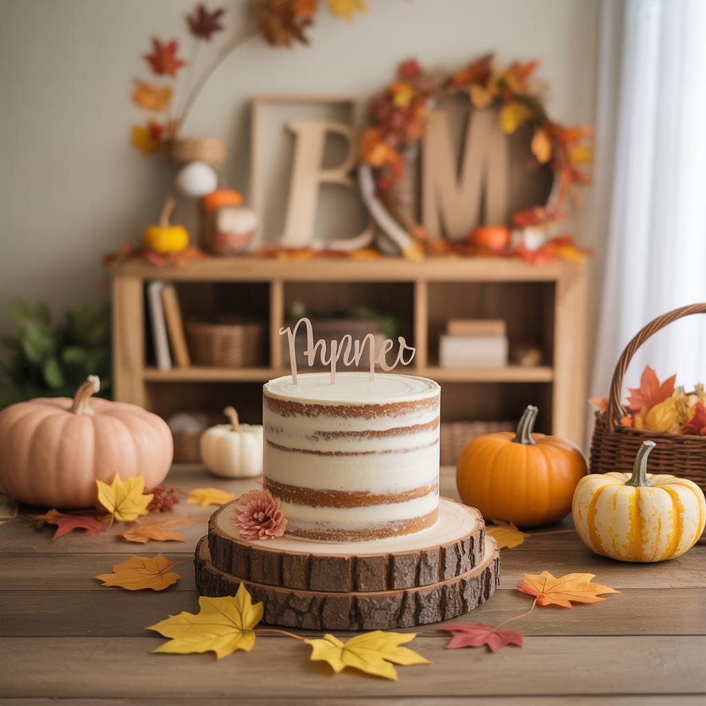 fall in love baby shower theme