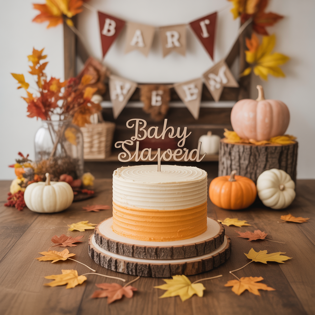 fall in love baby shower theme