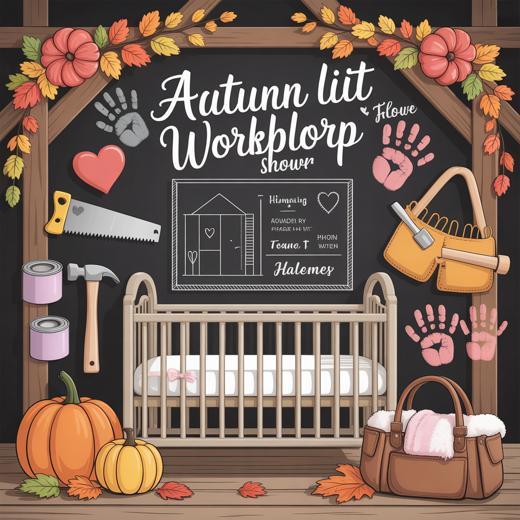 fall in love baby shower theme