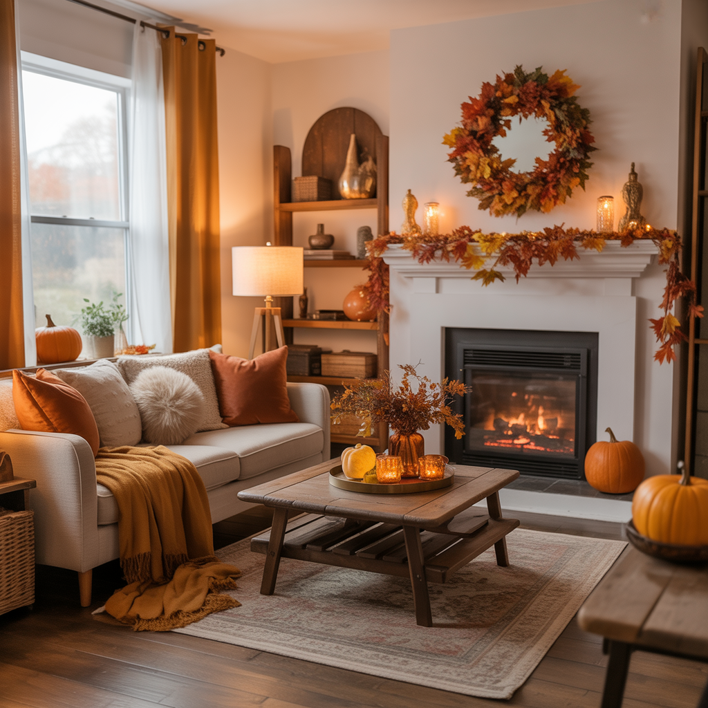 fall living room decorating ideas
