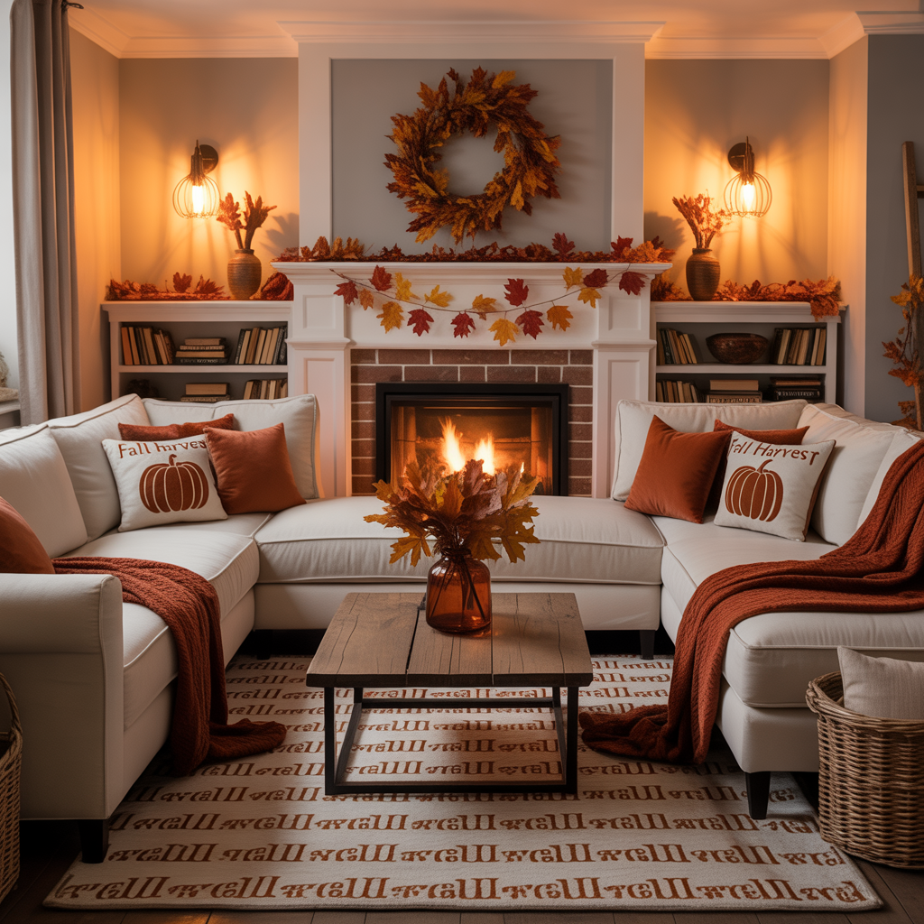 fall living room decorating ideas