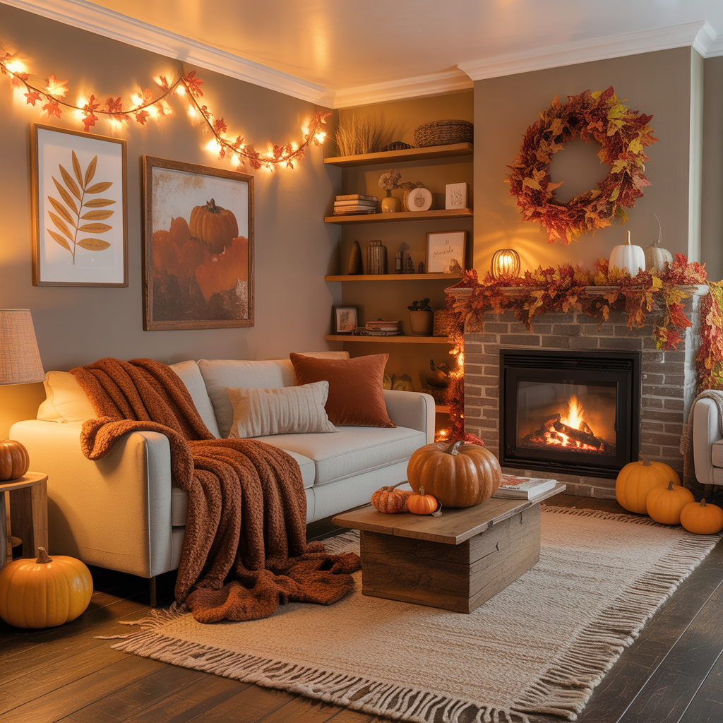 fall living room decorating ideas