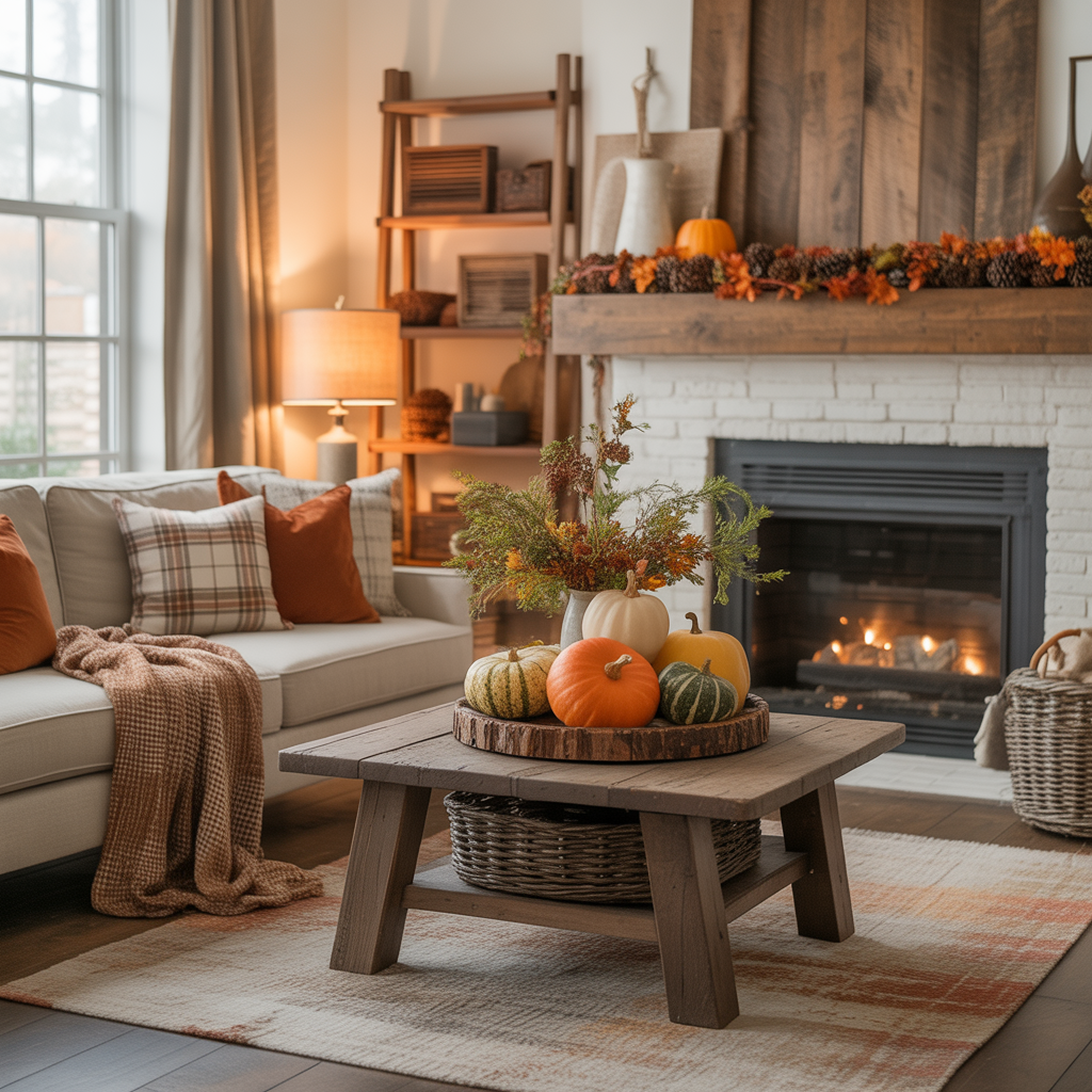 fall living room decorating ideas