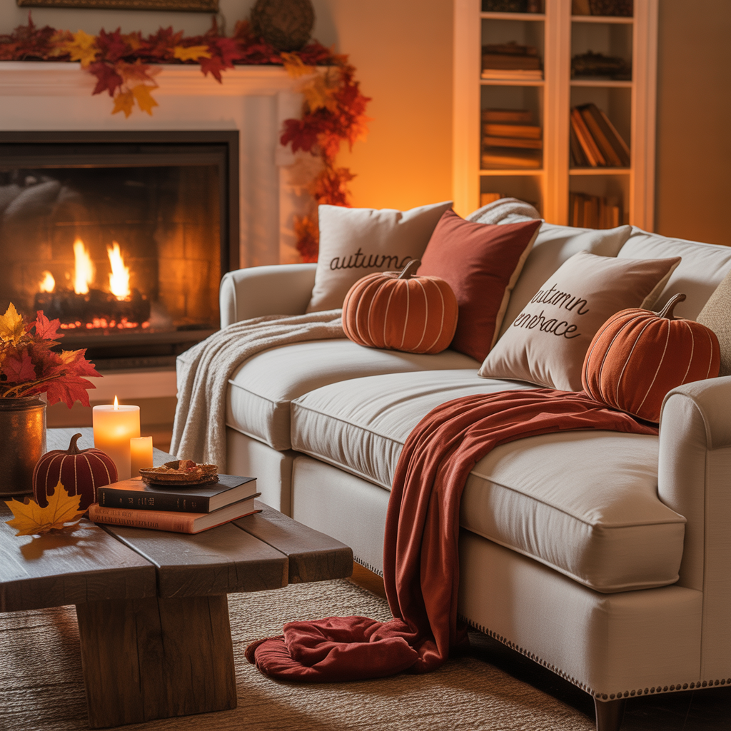 fall living room decorating ideas