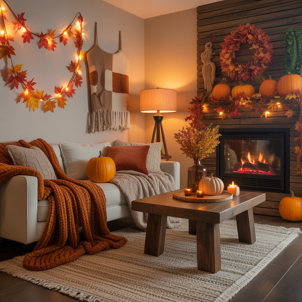fall living room decorating ideas