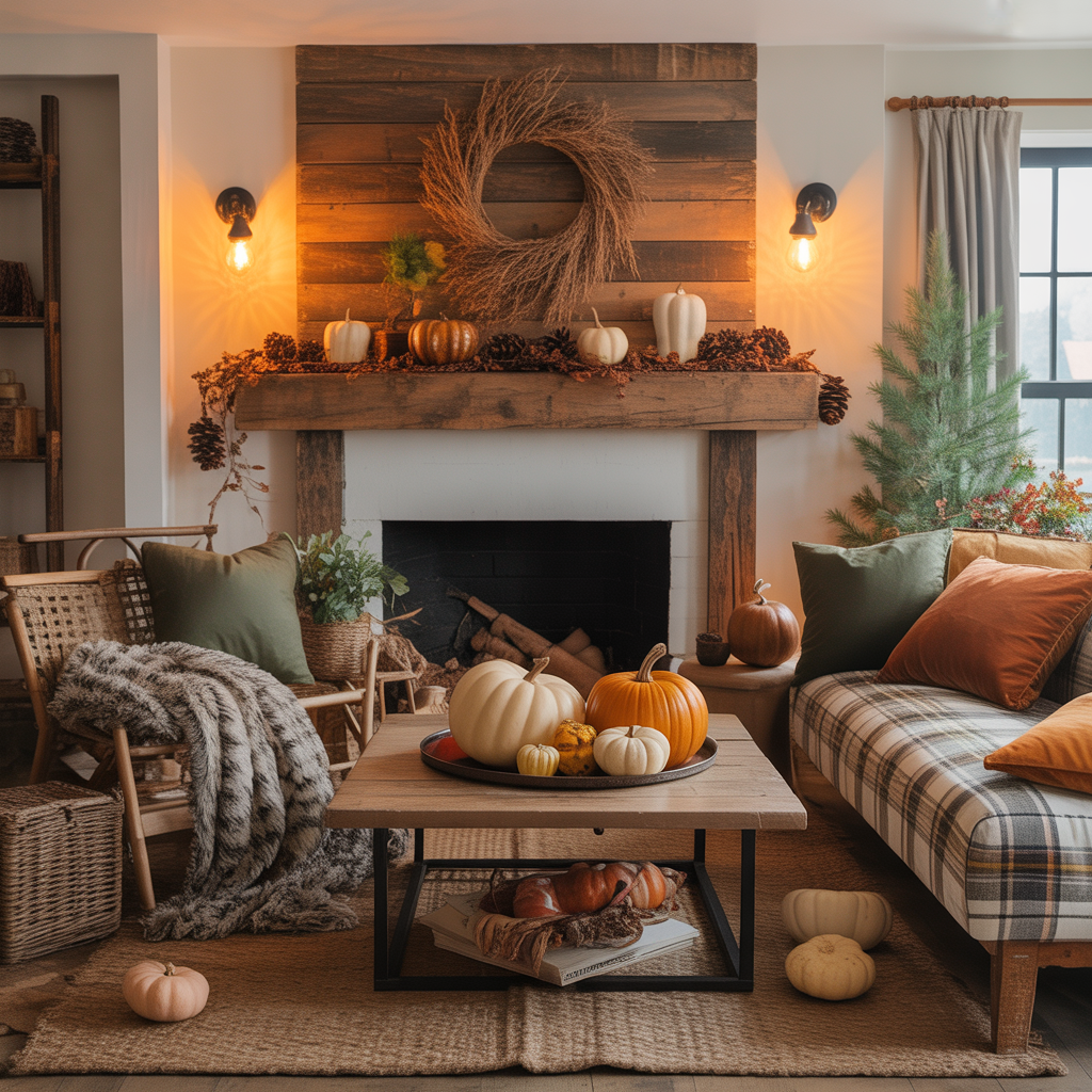 fall living room decorating ideas