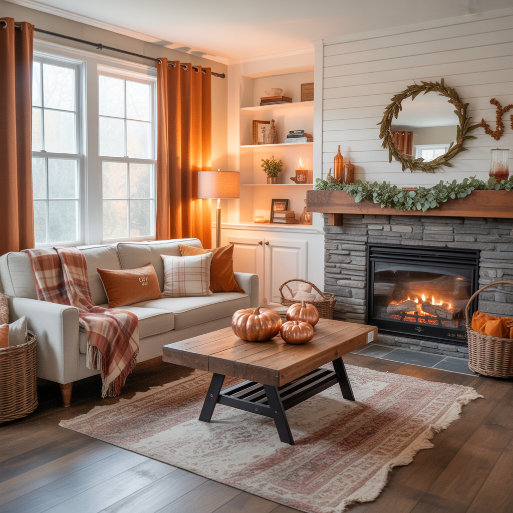 fall living room decorating ideas