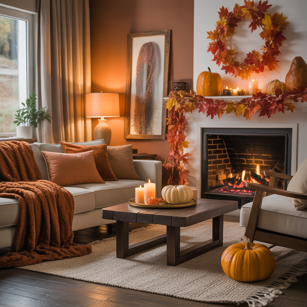fall living room decorating ideas