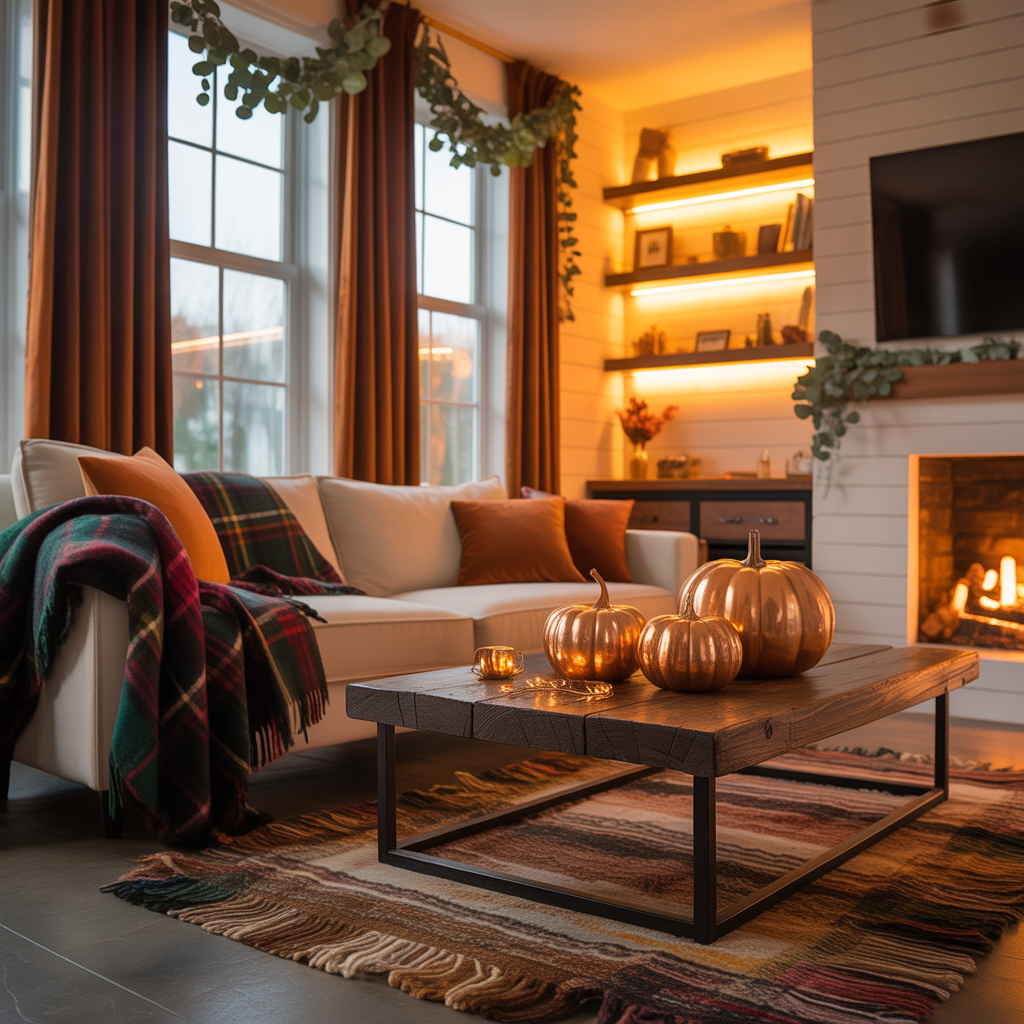 fall living room decorating ideas
