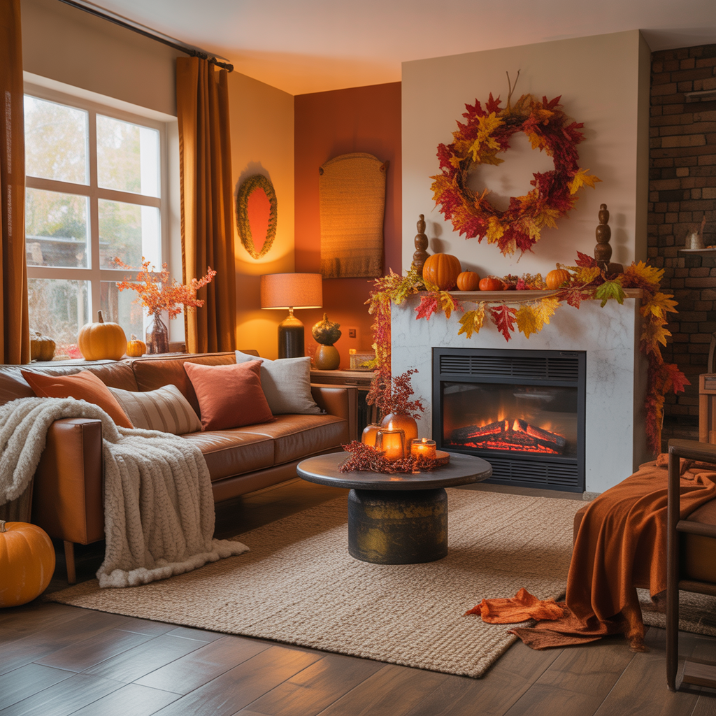 fall living room decorating ideas