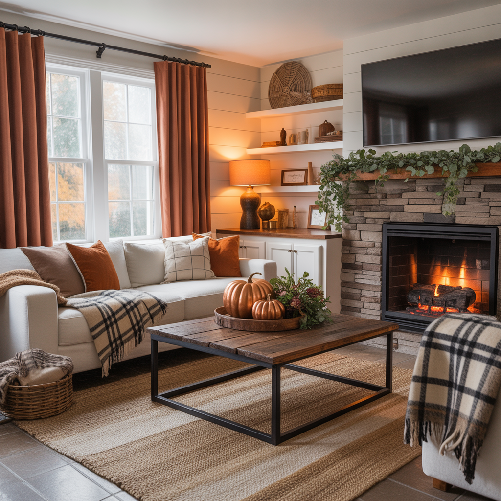fall living room decorating ideas