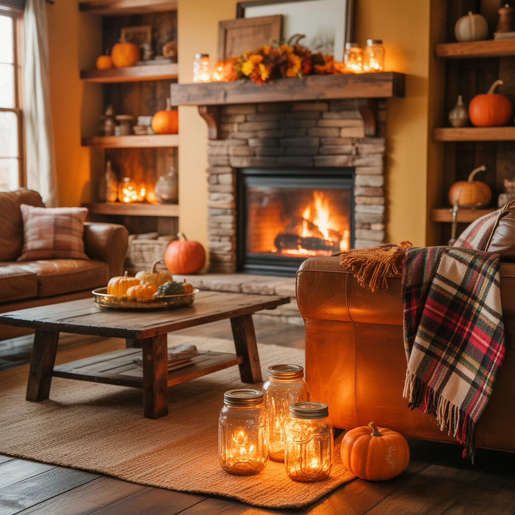 fall living room decorating ideas