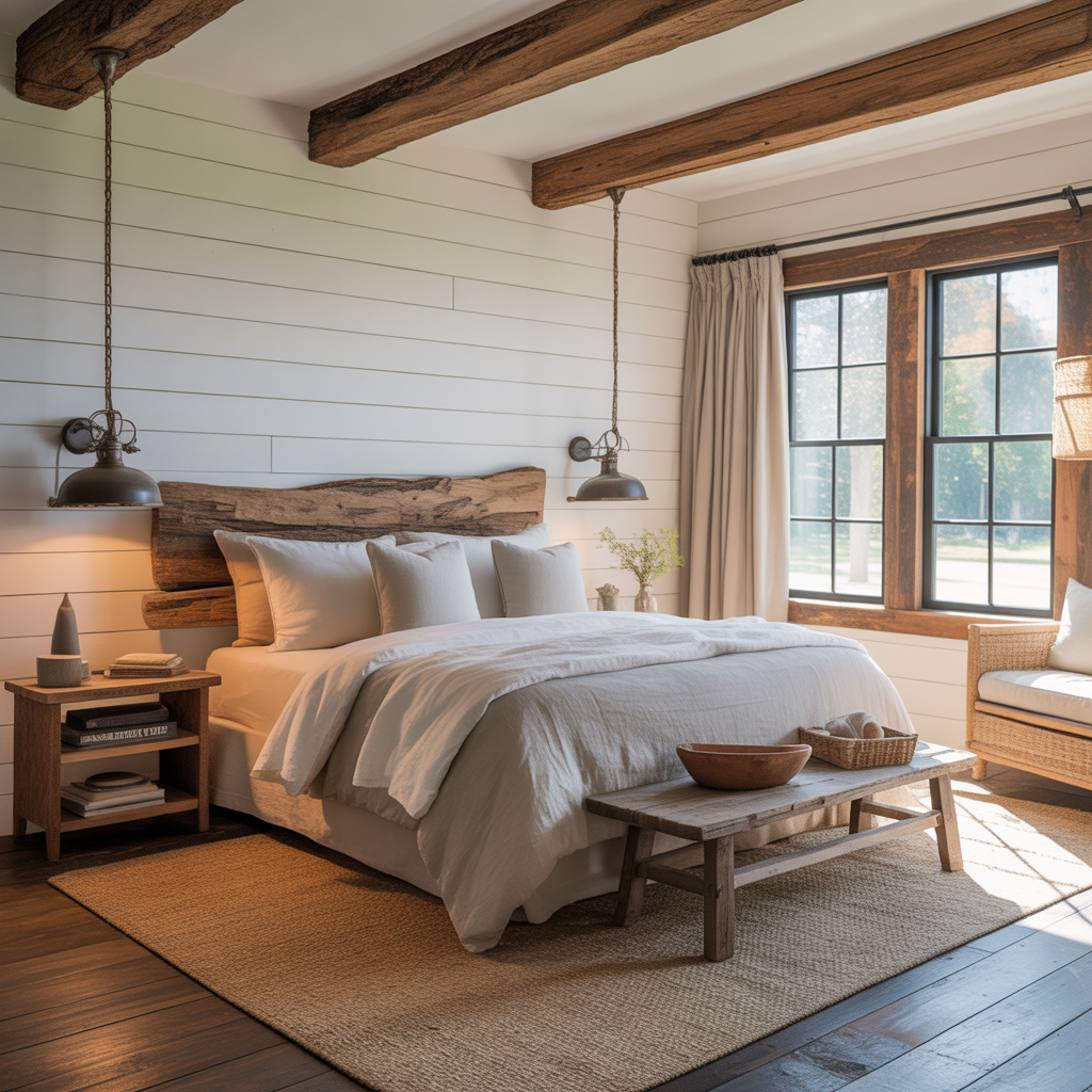 farmhouse bedroom modern ideas