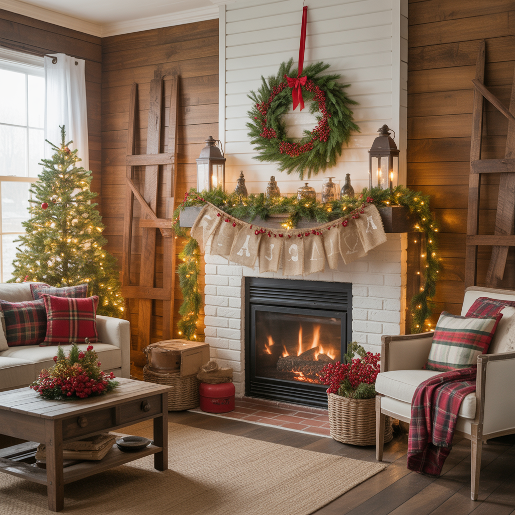 farmhouse christmas decor