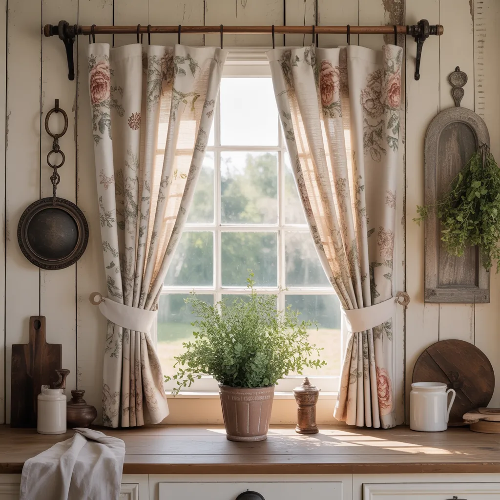 farmhouse curtains ideas