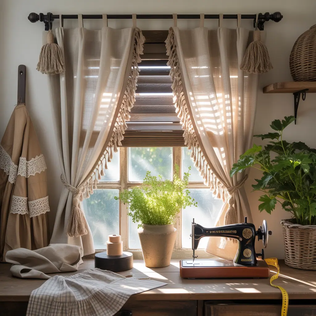 farmhouse curtains ideas