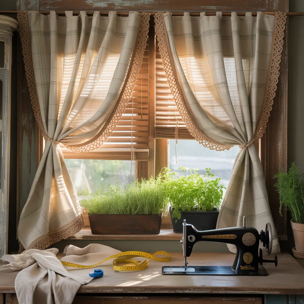 farmhouse curtains ideas