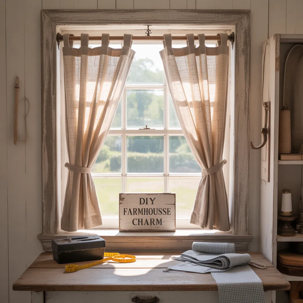 farmhouse curtains ideas