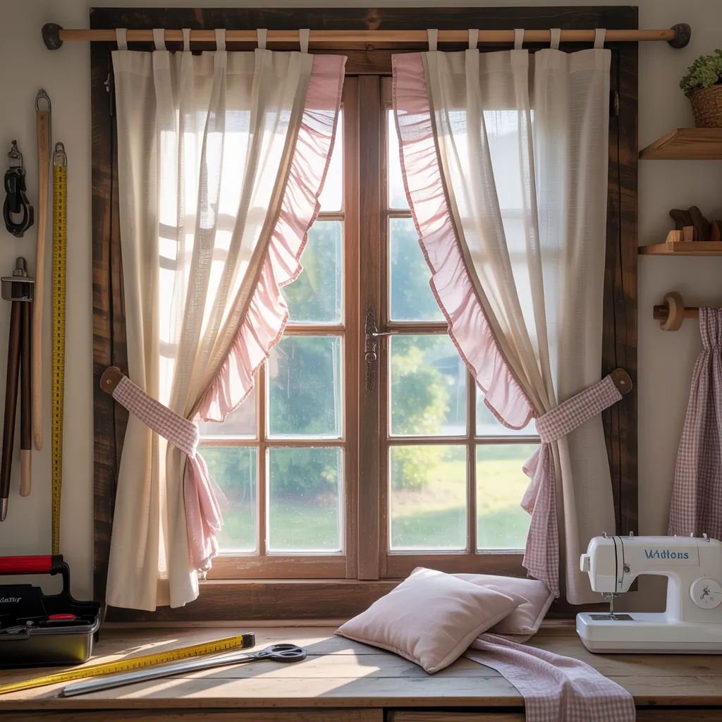 farmhouse curtains ideas