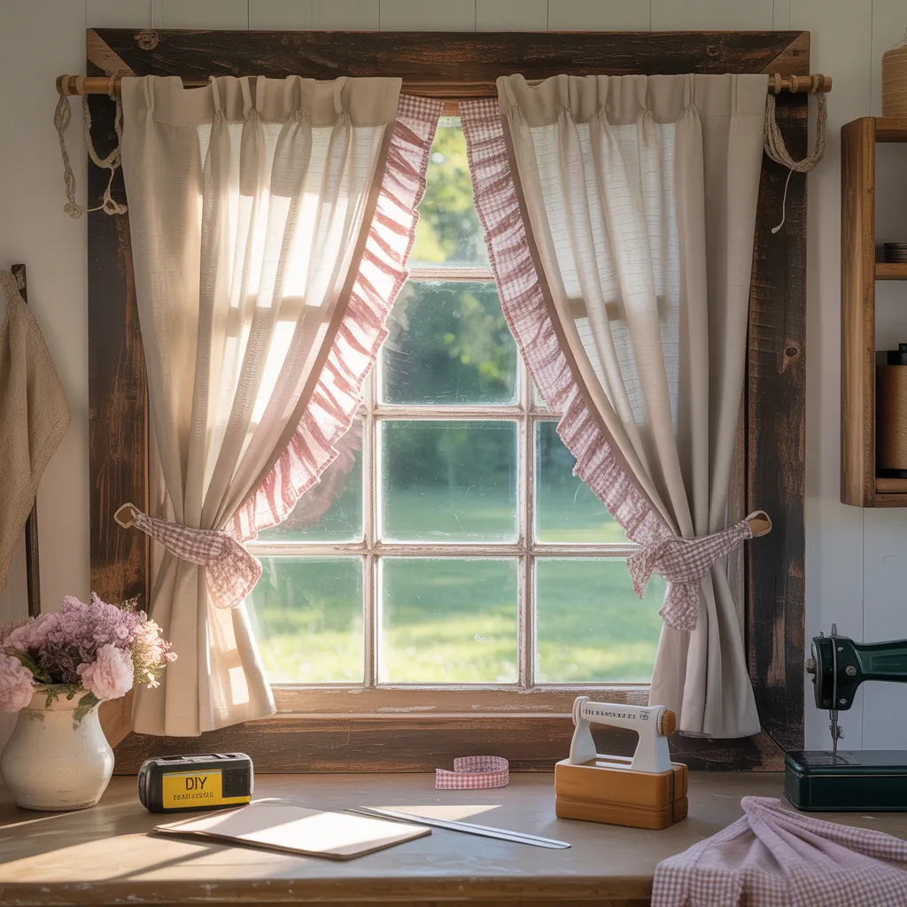 farmhouse curtains ideas