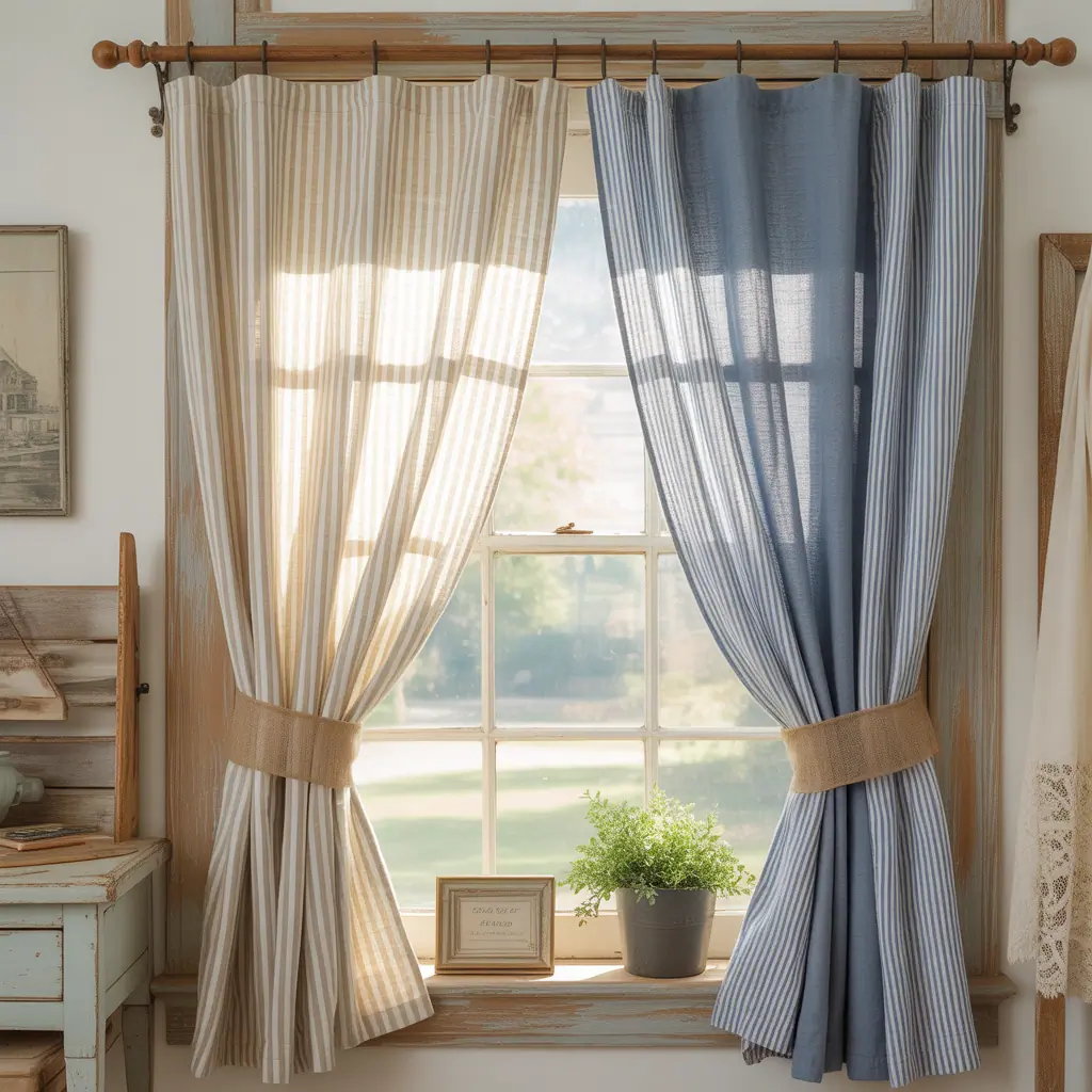 farmhouse curtains ideas