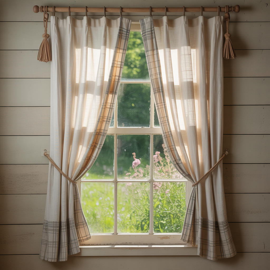 farmhouse curtains ideas