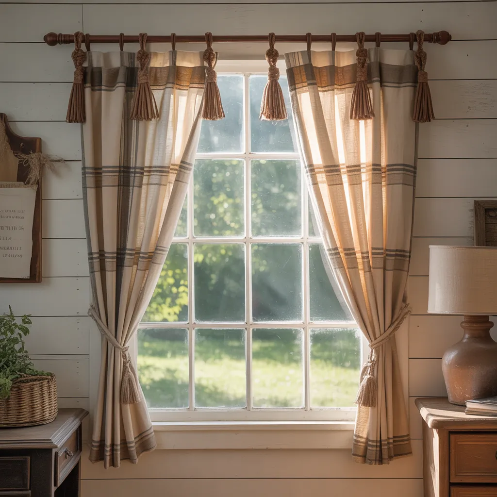 farmhouse curtains ideas