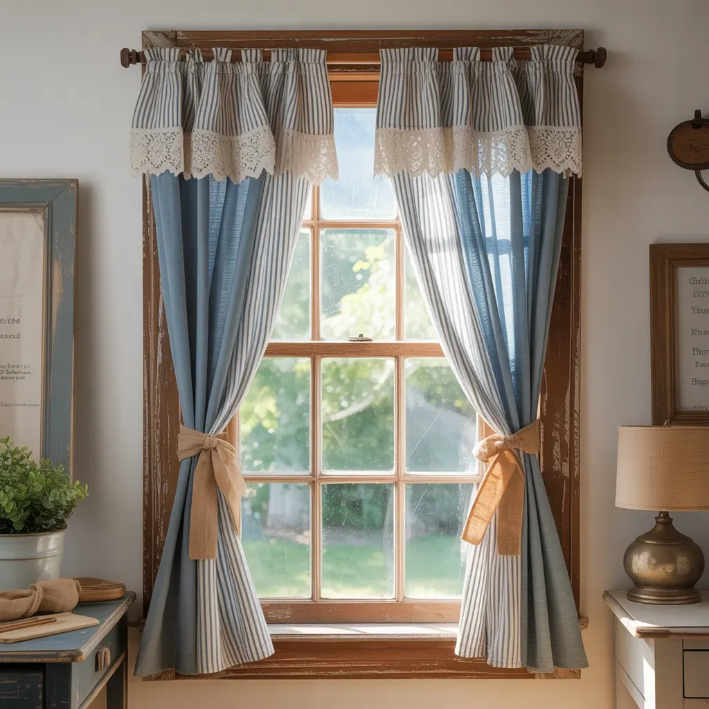 farmhouse curtains ideas