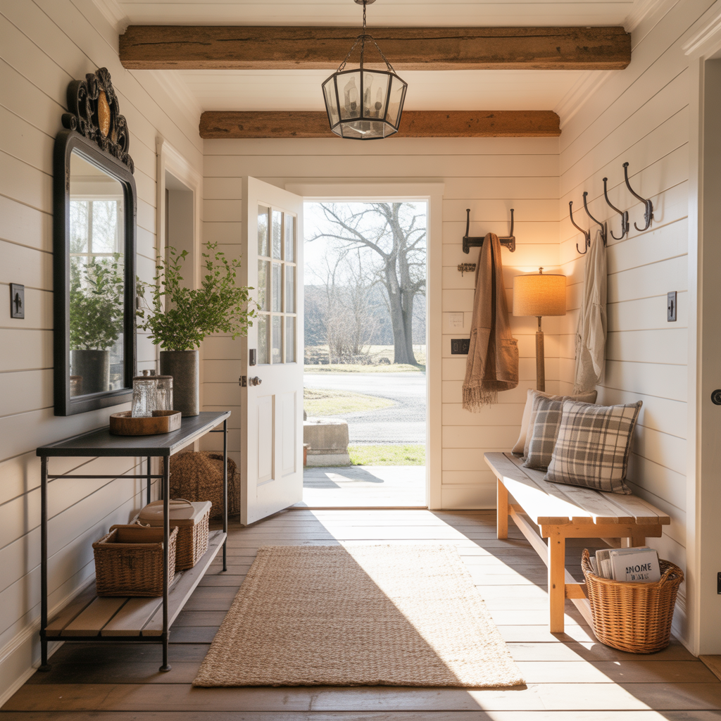 farmhouse foyer entryway