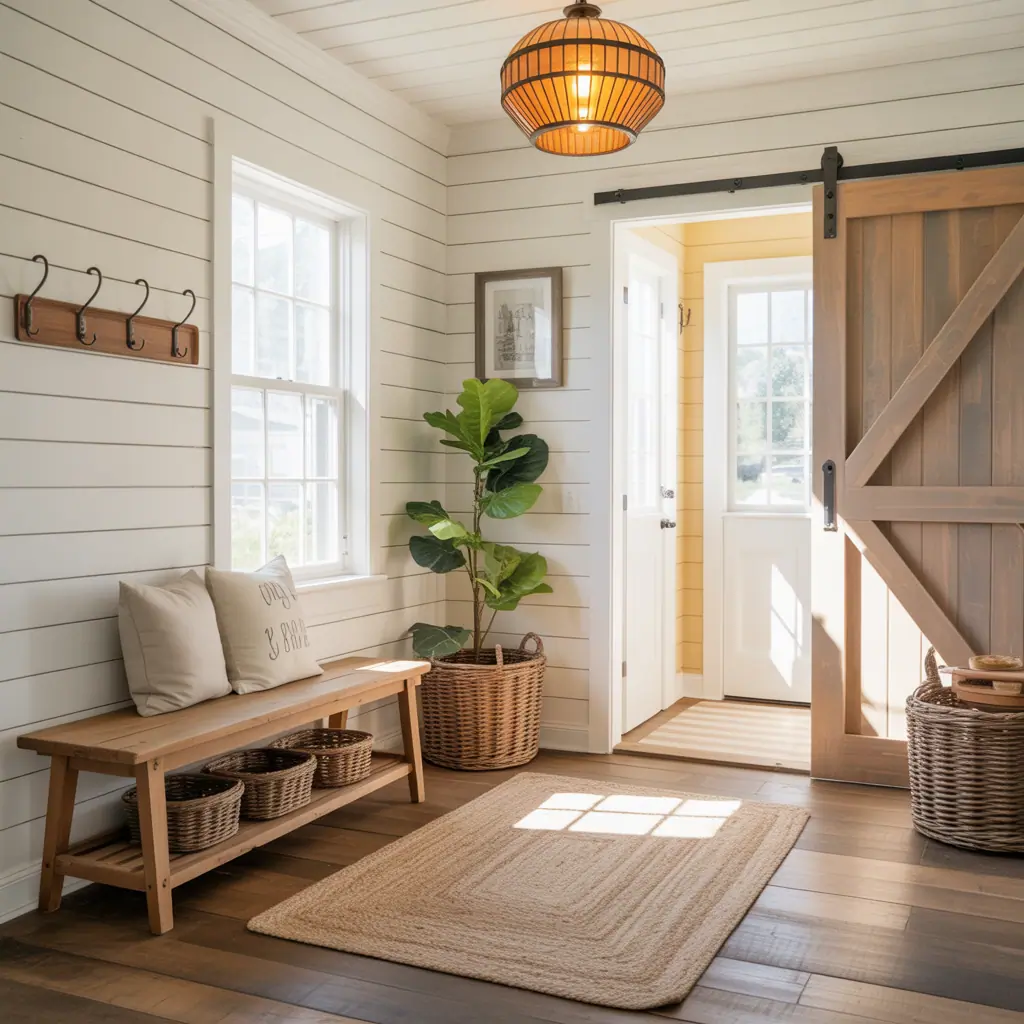 farmhouse foyer entryway