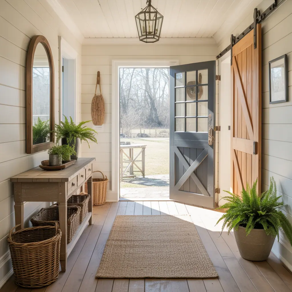 farmhouse foyer entryway