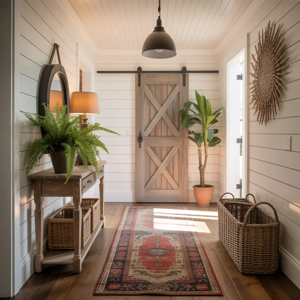farmhouse foyer entryway