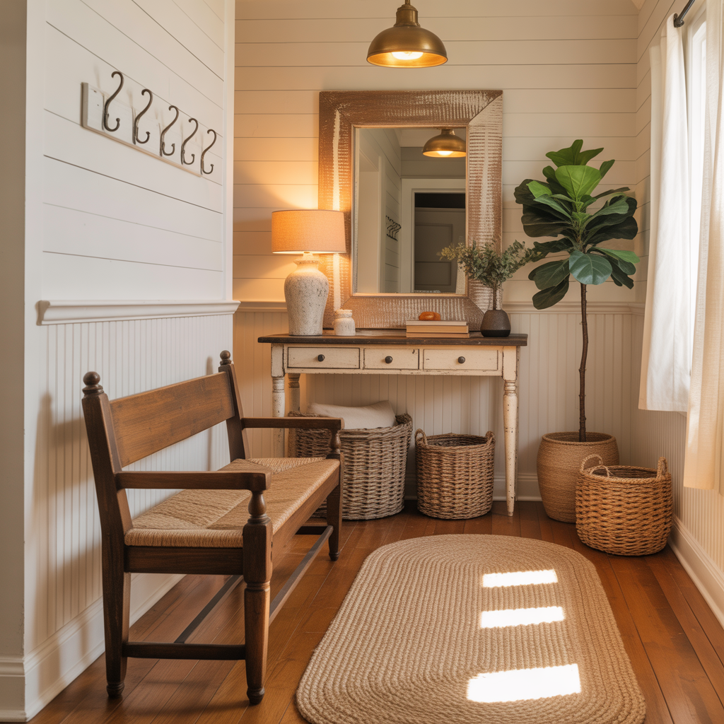 farmhouse foyer entryway
