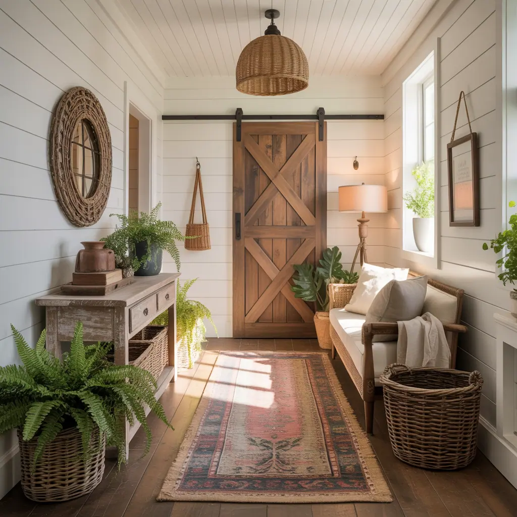 farmhouse foyer entryway