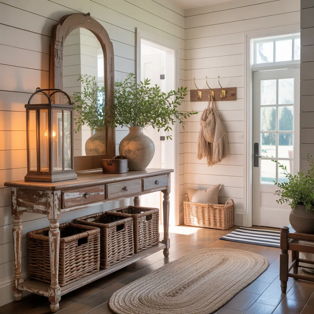 farmhouse foyer entryway