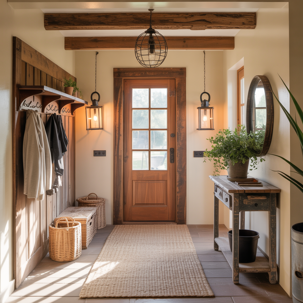 farmhouse foyer entryway