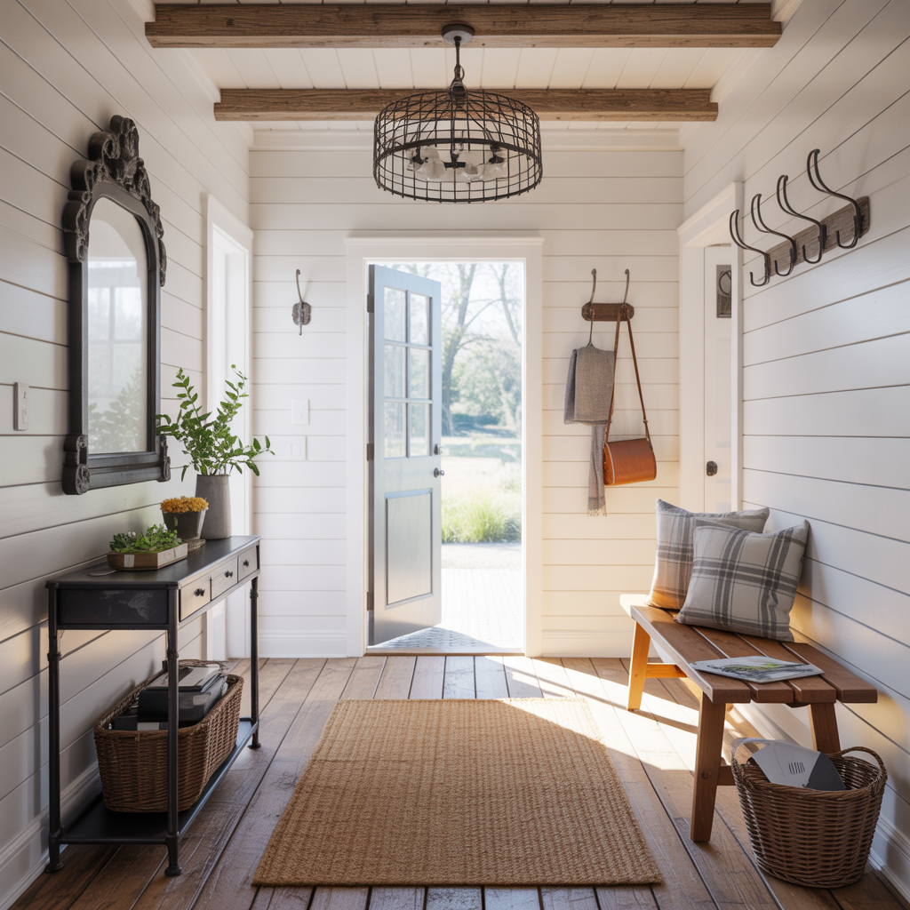 farmhouse foyer entryway
