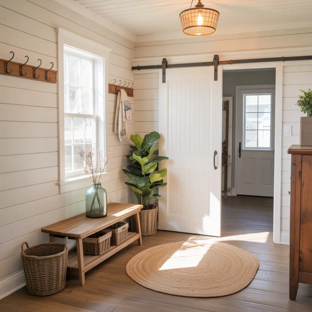 farmhouse foyer entryway
